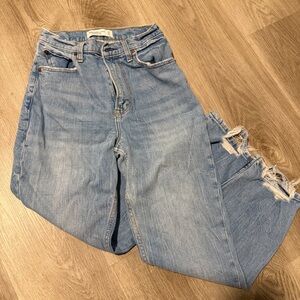 Abercrombie & Fitch High Rise The Ankle Straight